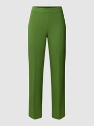 Stoffen broek met persplooien van More & More Groen - 19