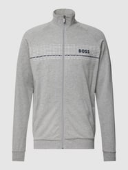 Strickjacke mit Stehkragen Modell 'Authentic' von BOSS Grau - 12