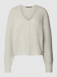 Gebreide pullover met V-hals van Luisa Cerano Grijs - 2