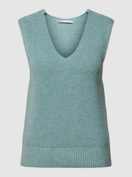 Gebreide pullover in mouwloos design, model 'Paris' van Only Blauw / turquoise - 17