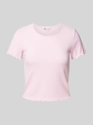 Regular Fit T-Shirt mit Viskose-Anteil von Only Pink - 46