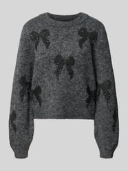 Pullover mit Glitzer-Schleifenprint von ONLY - 36