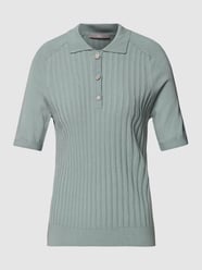 T-shirt in riblook van Jake*s Collection Groen - 2