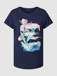 T-shirt met motiefprint van Christian Berg Woman Blauw / turquoise - 45
