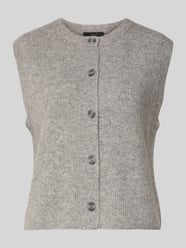 Mouwloos vest met ronde hals en knoopsluiting van Oui - 16