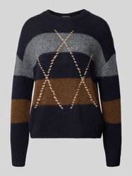 Sweter z dzianiny o kroju relaxed fit z mieszanki materiałów z domieszką alpaki od Luisa Cerano - 19