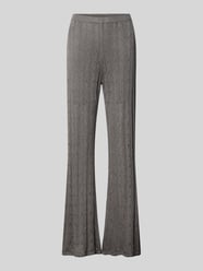 Spodnie dzianinowe o kroju relaxed fit z dodatkiem wiskozy od Jake*s Collection - 9