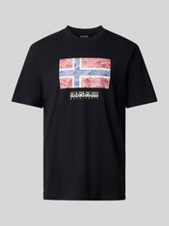 T-Shirt mit Label-Print Modell 'DRAPEAU' von Napapijri - 6