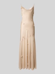 Maxikleid mit floralem Besatz von Gina Tricot Beige - 36
