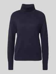 Regular Fit Strickpullover mit Wollanteil und Rollkragen von Christian Berg Woman Blau - 7