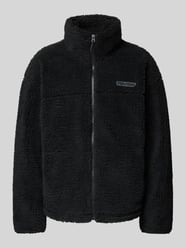 Fleecejack met opstaande kraag en labeldetail van REVIEW - 19