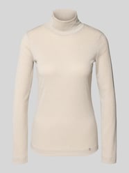 Shirt met lange mouwen en opstaande kraag van Marc Cain Beige - 30