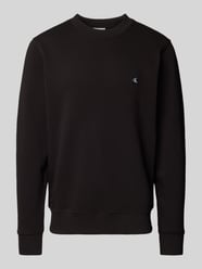 Sweatshirt mit Label-Patch von Calvin Klein Jeans Schwarz - 39