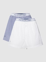Boxershort met elastische logoband in een set van 2 stuks van Polo Ralph Lauren Wit - 22