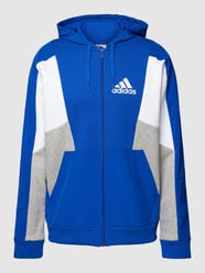 Sweatjacke im Colour-Blocking-Design von ADIDAS SPORTSWEAR Blau - 14
