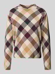 Gebreide pullover met ronde hals van comma Beige - 31