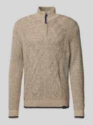 Gebreide pullover met schipperskraag van Lerros Beige - 18