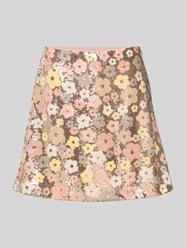 High Waist Minirock mit Pailletten Modell 'LALEA' von YAS Pink - 19