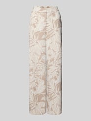 Straight leg stoffen broek met steekzakken van comma Beige - 31