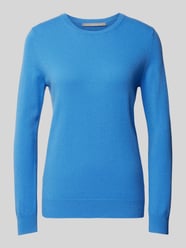 Kaschmirstrickpullover mit Rundhalsausschnitt von (The Mercer) N.Y. Blau - 38