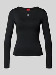 Slim fit shirt met lange mouwen van elastische jersey, model 'DASIIA' van HUGO - 3