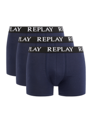 Obcisłe bokserki w zestawie 3 szt. od Replay Underwear Niebieski - 6