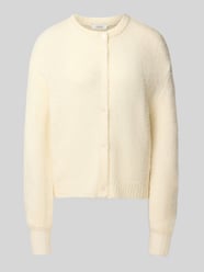 Cardigan mit Alpaka-Anteil und Rundhalsausschnitt Modell 'OTIA' von b.young Beige - 3