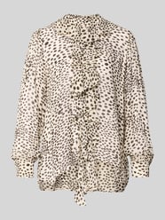 Bluzka o kroju relaxed fit z czystej wiskozy model „Canapa” od Marella - 38