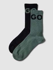 Socken mit Label-Print im 2er-Pack von HUGO Grün - 47