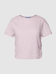 Cropped T-Shirt mit seitlichen Raffungen von QS by s.Oliver Lila - 15
