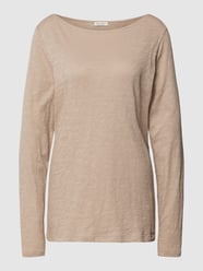 Longsleeve mit U-Boot-Ausschnitt von Marc O'Polo Grau - 19