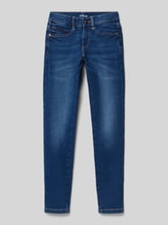 Slim Fit Jeans aus Baumwoll-Mix mit Kontrastnähten Modell 'SURI' von s.Oliver RED LABEL Blau - 10