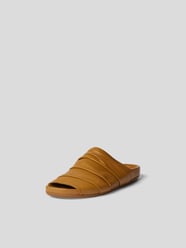 Slides aus Leder von Rick Owens Braun - 9