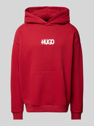 Hoodie mit Label-Print Modell 'Nimayho' von Hugo Blue Rot - 8