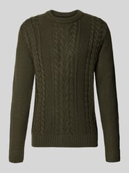 sweter z dzianiny o kroju regular fit z mieszanka bawełny model 'JAMES' od JACK & JONES - 14