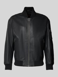 Regular Fit Lederjacke im College-Stil Modell 'JAKRI' von BOSS Orange - 25
