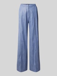 Wide Leg Hose mit Bügelfalten von Swing Blau - 44