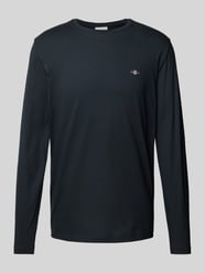 Longsleeve mit Label-Stitching von Gant Schwarz - 26