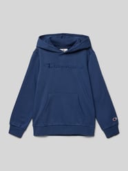 Hoodie mit Label-Stitching von CHAMPION Blau - 38