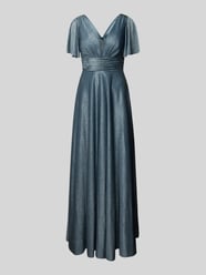 Abendkleid in schimmerndem Design von Luxuar Blau - 48