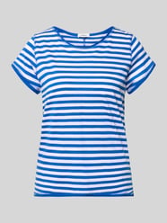 krój regular fit t-shirt z bawełny z cieniowanej przędzy od s.Oliver RED LABEL - 38