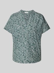 T-Shirt mit Tunikakragen von Marc O'Polo Grün - 16