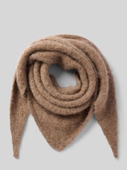 Sjaal van alpacamix in driehoekige vorm model 'TRIANGOLO' van Stefanel Beige - 10