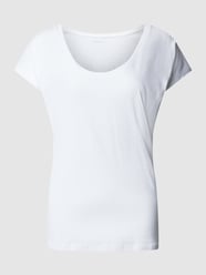 T-Shirt mit Rundhalsausschnitt von Montego Weiß - 9