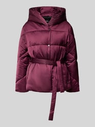 Regular fit gewatteerde lange jas met viscose, model 'PLYSSA' van BOSS Bordeaux - 20