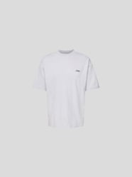 Oversized T-Shirt in melierter Optik von Drole de monsieur Grau / Schwarz - 48