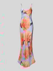 Maxikleid mit Spaghettiträgern Modell 'Bellah' von mbyM Orange - 3
