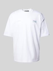 Oversized T-Shirt mit Label-Print Modell 'ALLEN' von Pegador Weiß - 40