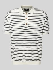 Regular fit poloshirt met ribboorden van Fynch-Hatton - 46