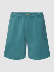 Shorts mit Label-Stitching von Superdry Türkis - 6
